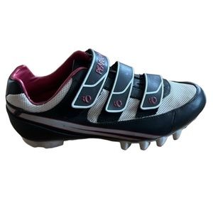NWOT PEARL IZUMI WOMENS QUEST MTB CYCLING SHOES  BLACK PINK SZ US 9.5 EU 40.5